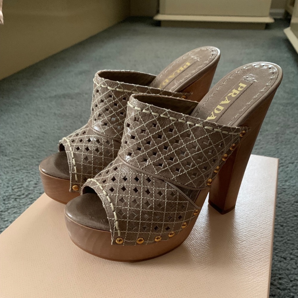 Prada clogs